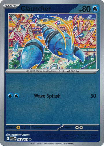 Mega Evolution - 037/132 - Clauncher - Reverse Holo