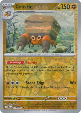 Black Bolt - 052/086 - Crustle - Reverse Holo