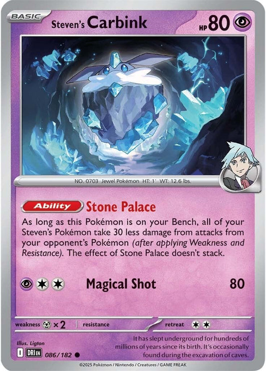 Destined Rivals - 086/182 - Steven's Carbink