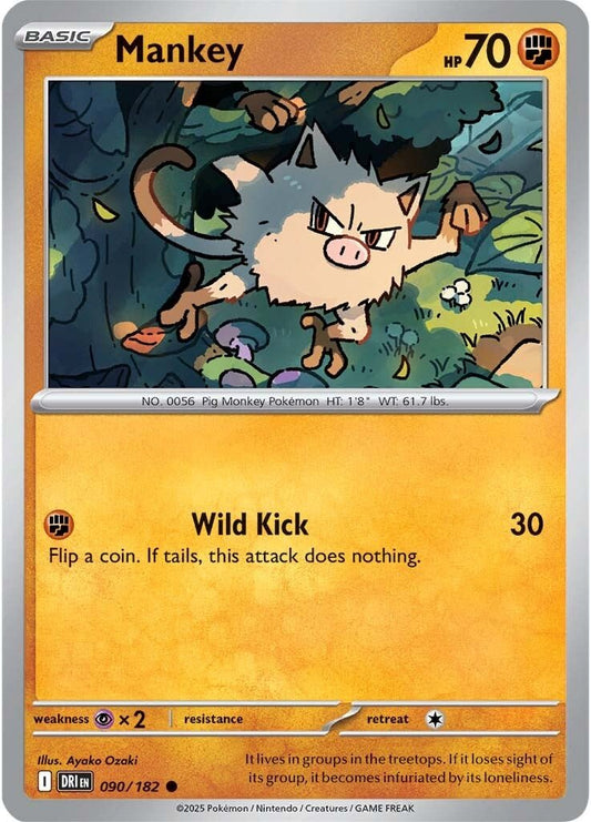 Destined Rivals - 090/182 - Mankey