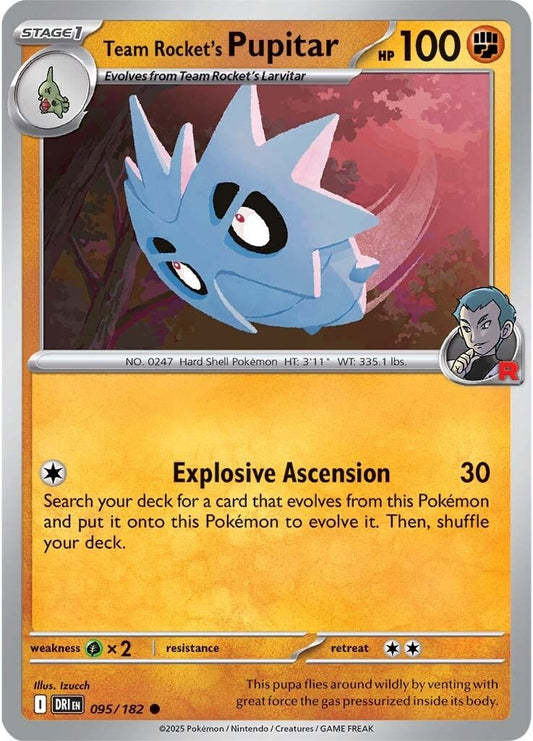 Destined Rivals - 095/182 - Team Rocket's Pupitar