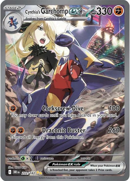 Destined Rivals - 232/182 - Cynthia's Garchomp ex