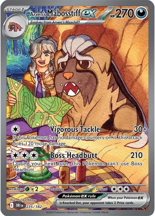 Destined Rivals - 235/182 - Arven's Mabosstiff ex