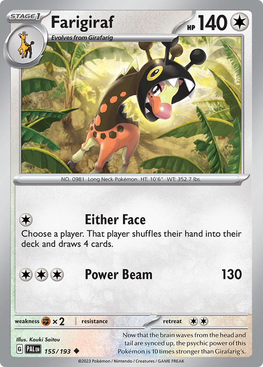 Paldea Evolved - 155/193 - Farigiraffe