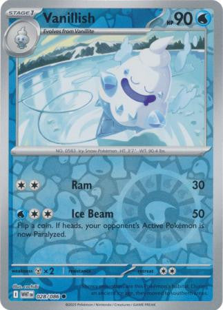 White Flare - 028/086 - Vanillish - Reverse Holo