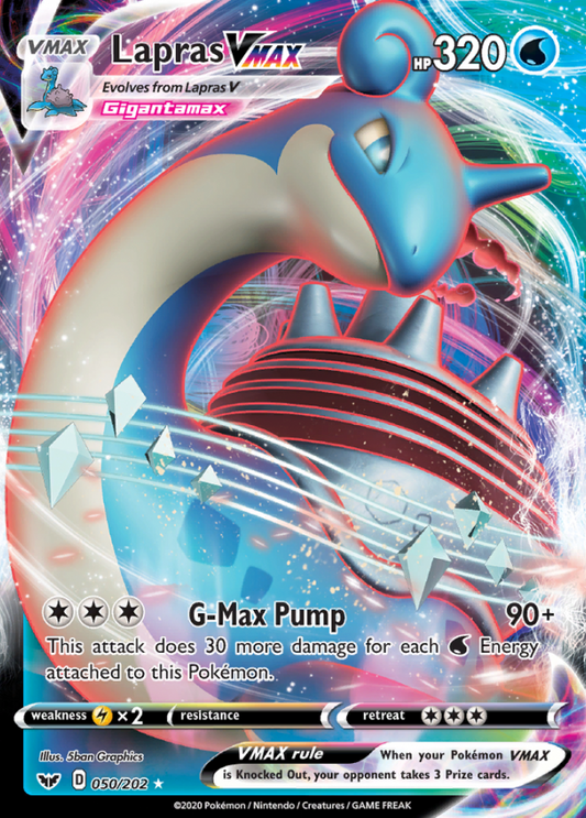 Sword & Shield - 050/202 - Lapras VMAX