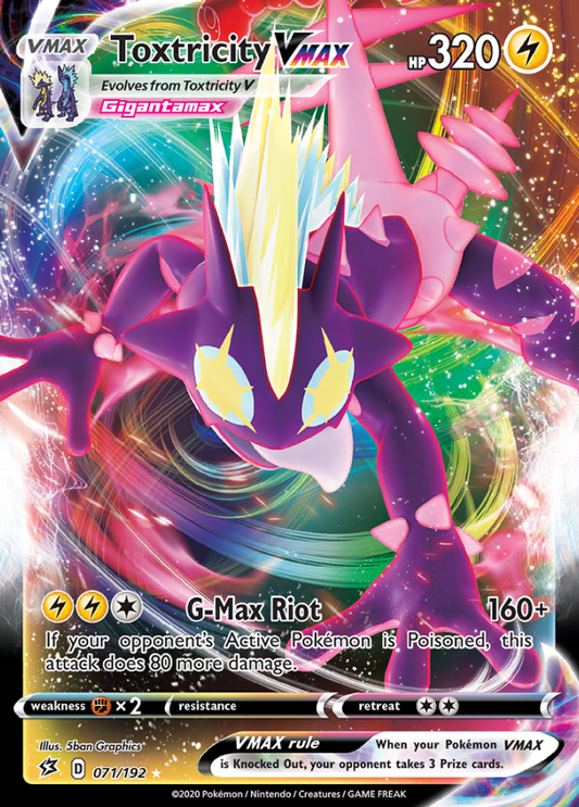 Rebel Clash - 071/192 - Toxtricity VMAX