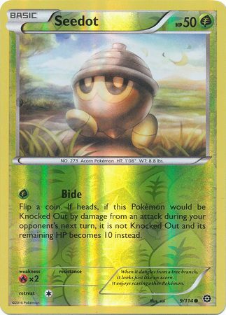 Steam Siege - 009/114 - Seedot - Reverse Holo