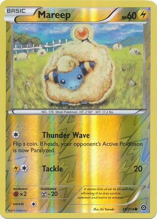 Steam Siege - 038/114 - Mareep - Reverse Holo