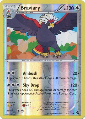 Steam Siege - 093/114 - Braviary - Reverse Holo