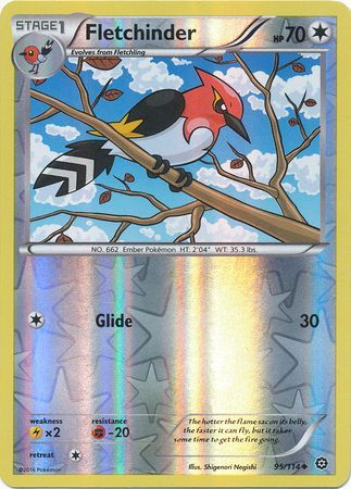 Steam Siege - 095/114 - Fletchinder - Reverse Holo