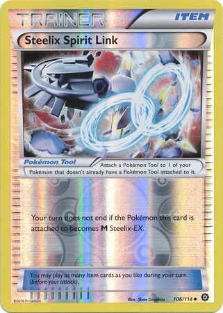 Steam Siege - 106/114 - Steelix Spirit Link - Reverse Holo