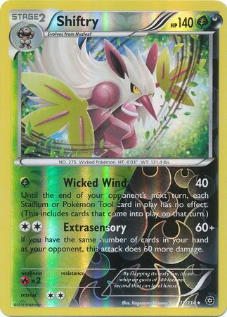 Steam Siege - 011/114 - Shiftry - Reverse Holo