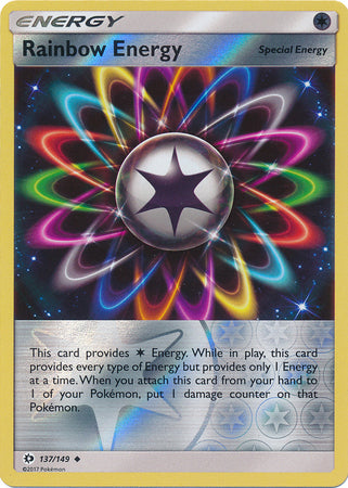 Sun & Moon - 137/149 - Rainbow Energy - Reverse Holo