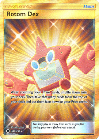 Sun & Moon - 159/149 - Rotom Dex (Gold)