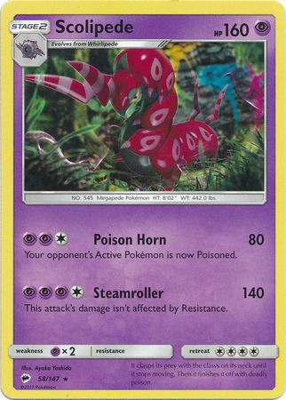 Burning Shadows - 058/147 - Scolipede