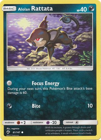 Burning Shadows - 081/147 - Alolan Rattata