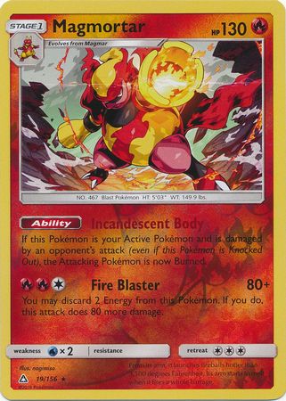 Ultra Prism - 019/156 - Magmortar - Reverse Holo