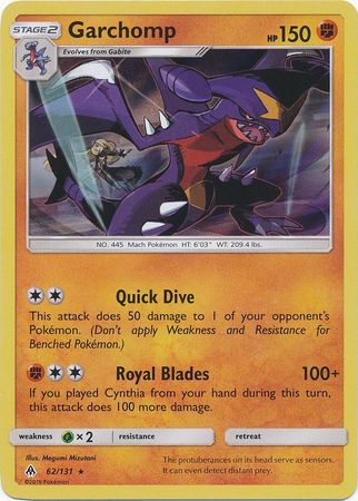 Forbidden Light - 062/131 - Garchomp - Holo
