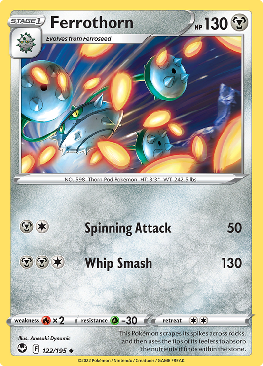 Silver Tempest - 122/195 - Ferrothorn