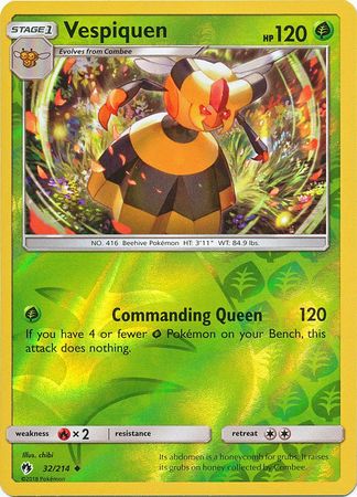 Lost Thunder - 032/214 - Vespiquen - Reverse Holo