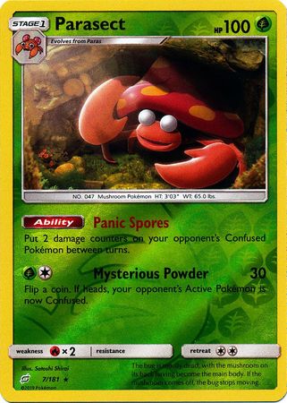 Team Up - 007/181 - Parasect - Reverse Holo