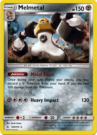 Unbroken Bonds - 129/214 - Melmetal - Holo
