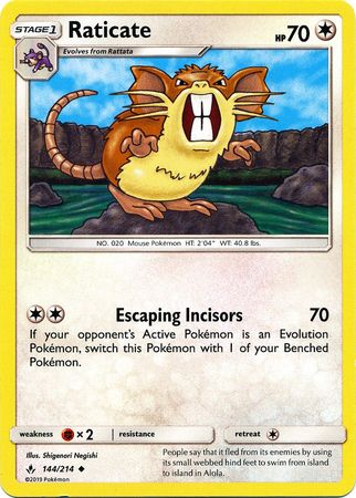 Unbroken Bonds - 144/214 - Raticate