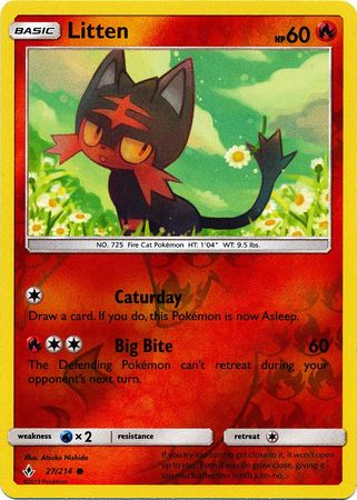 Unbroken Bonds - 027/214 - Litten - Reverse Holo