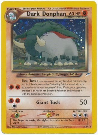 Neo Destiny - 003/105 - Dark Donphan - Holo