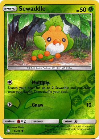 Unified Minds - 006/236 - Sewaddle - Reverse Holo