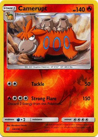 Unified Minds - 024/236 - Camerupt - Reverse Holo