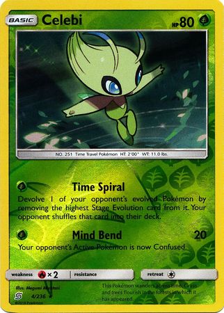 Unified Minds - 004/236 - Celebi - Reverse Holo