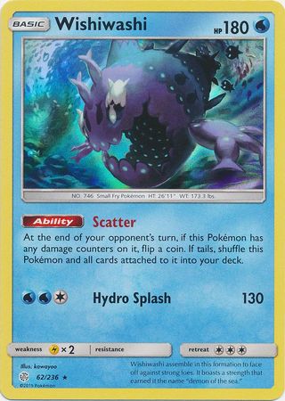 Cosmic Eclipse - 062/236 - Wishiwashi - Holo