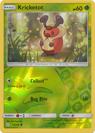 Cosmic Eclipse - 013/236 - Kricketot - Reverse Holo