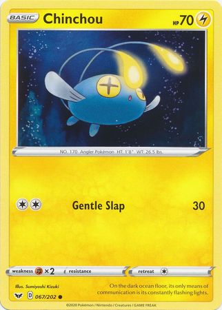 Sword & Shield - 067/202 - Chinchou