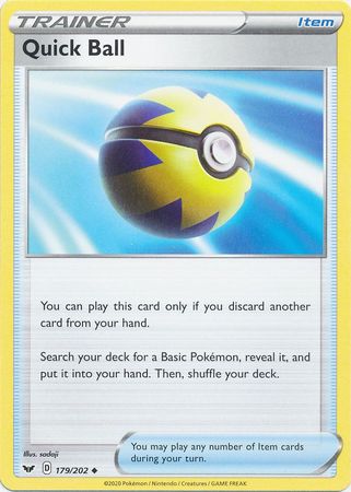 Sword & Shield - 179/202 - Quick Ball