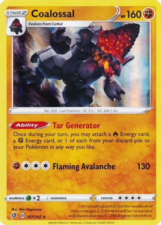 Rebel Clash - 107/192 - Coalossal - Holo