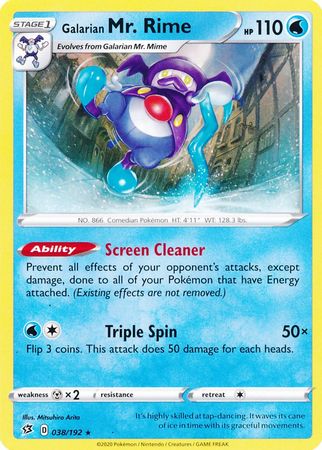 Rebel Clash - 038/192 - Galarian Mr. Rime