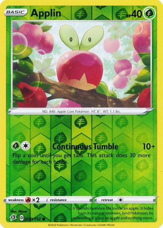 Rebel Clash - 020/192 - Applin - Reverse Holo