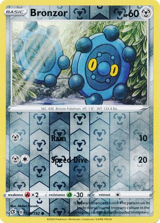 Rebel Clash - 129/192 - Bronzor - Reverse Holo