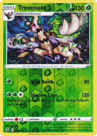 Rebel Clash - 015/192 - Trevenant - Reverse Holo