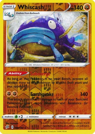 Rebel Clash - 100/192 - Whiscash - Reverse Holo