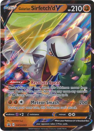 Black Star Promos - SWSH043 - Galarian Sirfetch'd V