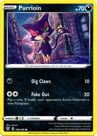Darkness Ablaze - 106/189 - Purrloin