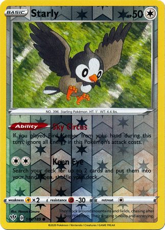 Darkness Ablaze - 145/189 - Starly - Reverse Holo