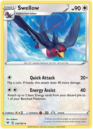 Vivid Voltage - 134/185 - Swellow