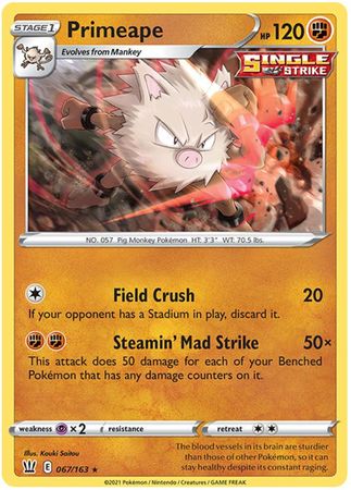 Battle Styles - 067/163 - Primeape