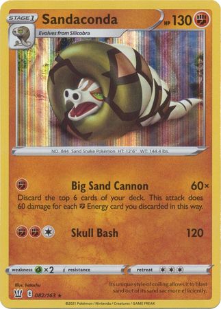 Battle Styles - 082/163 - Sandaconda - Holo
