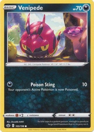 Chilling Reign - 105/198 - Venipede